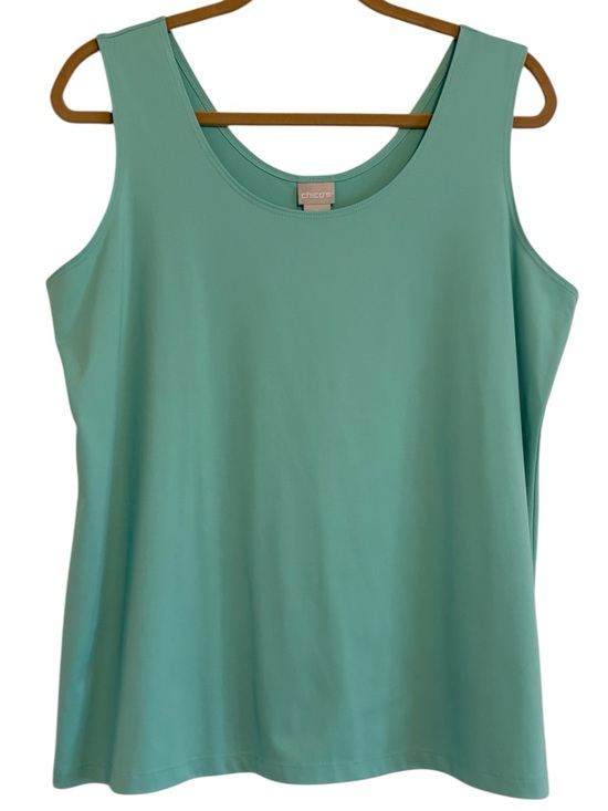 Chico's Tops - Chico’s Sleeveless Scoop Neck Tank – Vibrant Teal – Size 3 (L/XL)